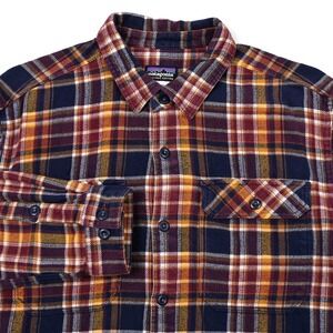 Patagonia Men's Shirt Medium Gorpcore Fjord Flannel Work/Hike Heavy Warm Plaid